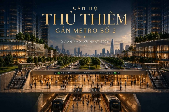 Căn hộ Thủ Thiêm gần Metro số 2 | Dự án nào lợi nhất 2026
